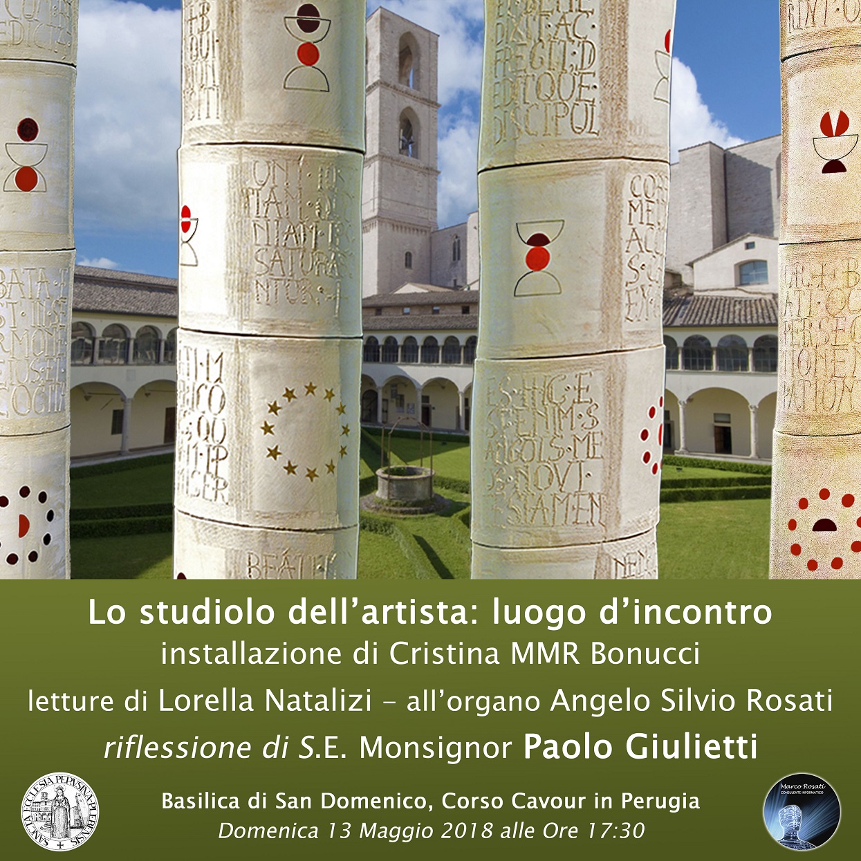 Cristina MMR Bonucci artista - Scultura alla Basilica di San Domenico